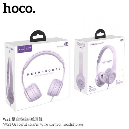 hoco Headphones “W21 Graceful charm” wired headset with mic